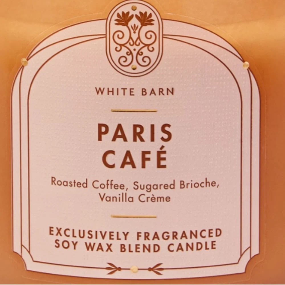 Bath & Body Works Paris Cafe 3 Wick Candle With White Lid by White Barn